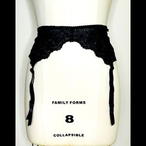 Black Lace Garter Belt